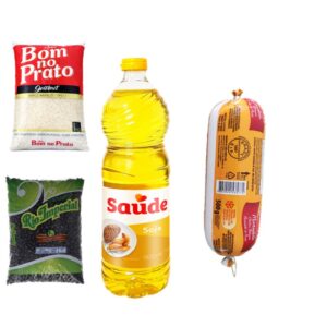 Arroz + Frijoles + Aceite + Mortadela