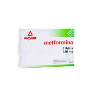 Metformina 850 mg Amsa (30 tabletas)