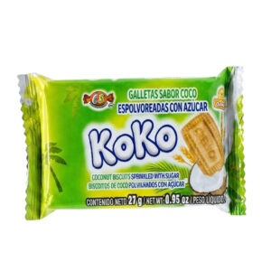 Galletas sabor coco espolvoreadas con azúcar Las Delicias (27 g / 0.95 oz)