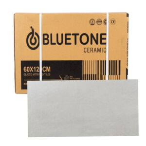 Caja de losa de cerámica vanity silver matt 600 mm x 1200 mm Bluetone (2 U)
