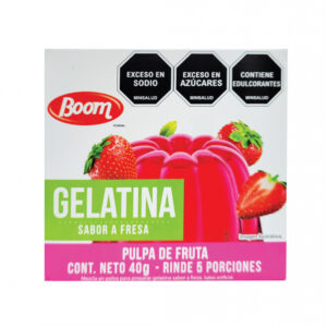 Gelatina sabor fresa Boom (40 g / 1.4 oz)